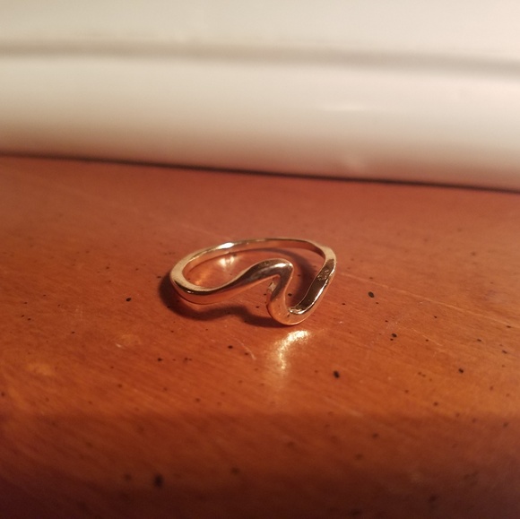 Ring Wave Beach Ocean Dreams Mermaid Gold Color - Picture 4 of 7